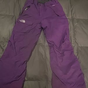The north face girls snow pants 14/16